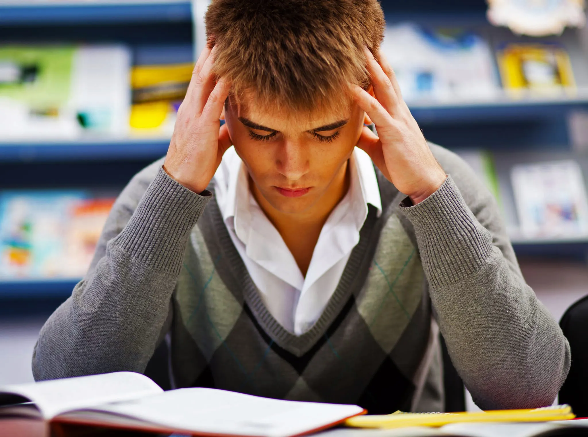 02 stressed teenager face