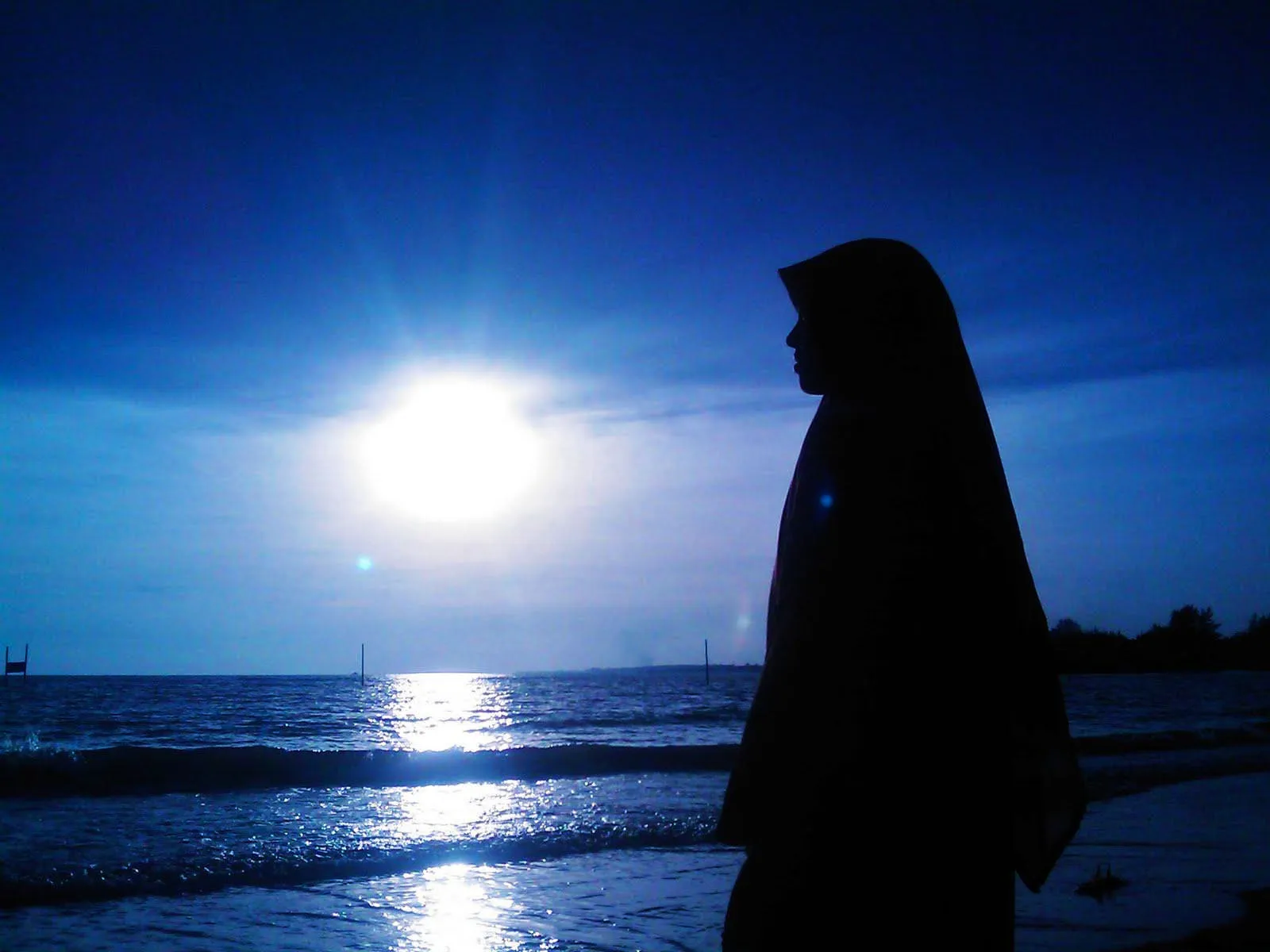 muslimah menatap cakrawala