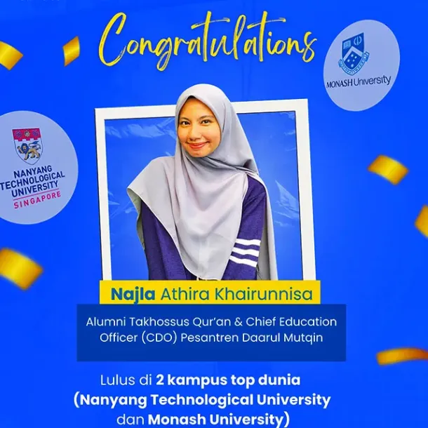 Santri Putri Takhosus Pesantren Daarul Mutqin: Najla