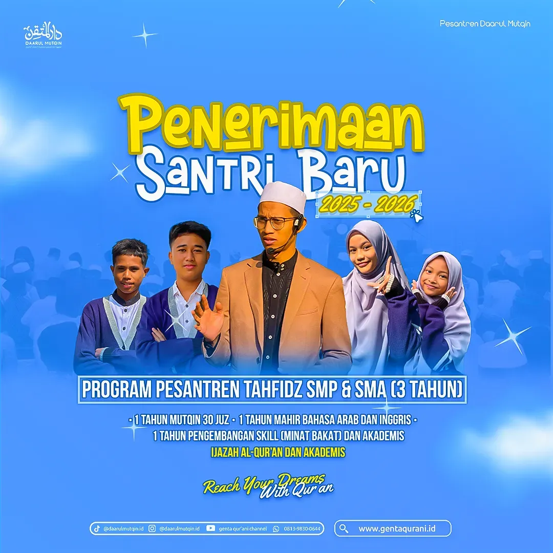 Flyer Pendaftaran Santri Baru