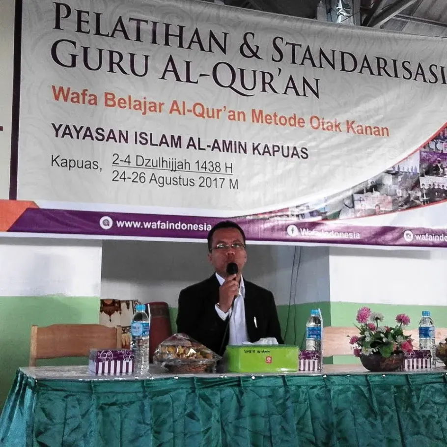 Pelatihan dan Standarisasi Guru Al-Qur'an Metode Wafa. Sumber: kapuas.info